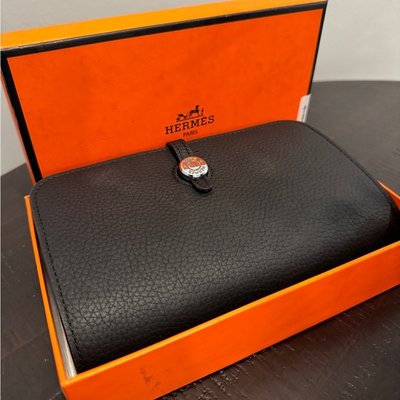 Hermes Black Dogon Duo Wallet - Picture 2 of 4
